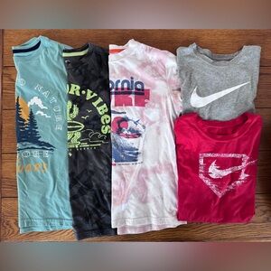 Boys Clothing Bundle Size 10/12 - Shorts, Swim, Shirts, Nike 13 Items Total